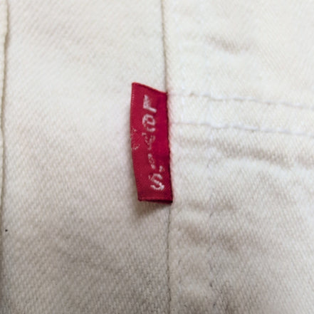 Chemise LEVI'S Homme M Blanc Cassé en Jean Manches Longues Poches