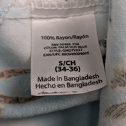 Chemise hawaïenne Georges palmiers manches courtes taille L
