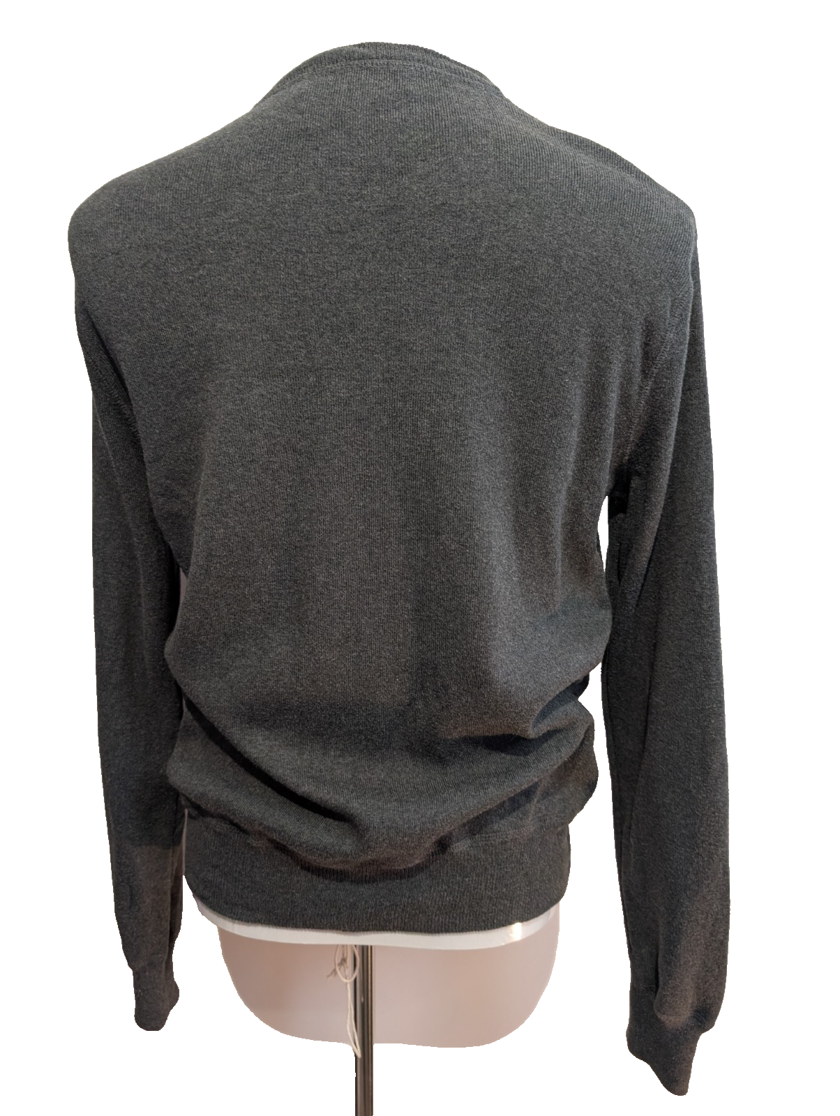 Pull Sweat Polo Ralph Lauren Col Rond Gris Foncé S Logo Vert | 541WSR