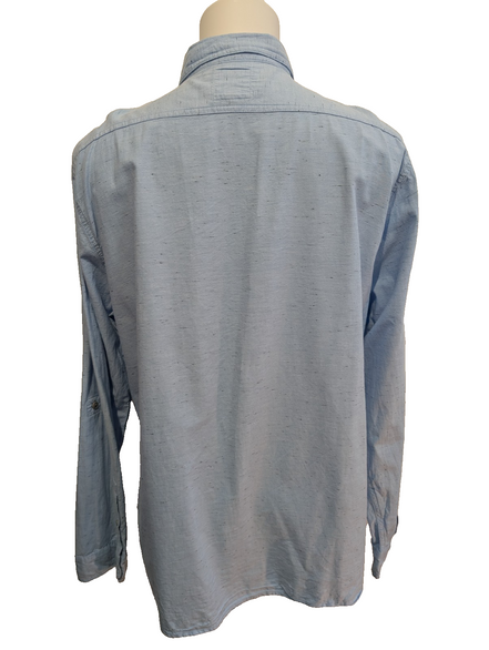 CHEMISE LEVI'S Coton Bleu Ciel XXL Homme Motif 2 Poches Manches Roulables