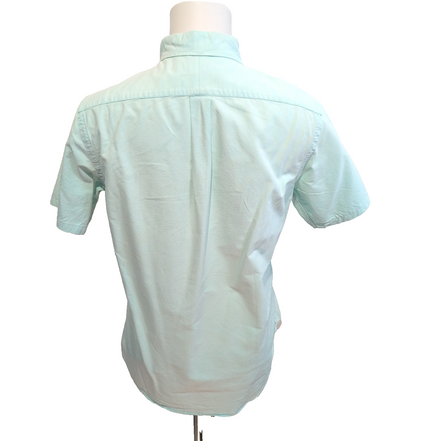 Chemise Ralph Lauren Vert Pastel S Manches Courtes Logo Rose