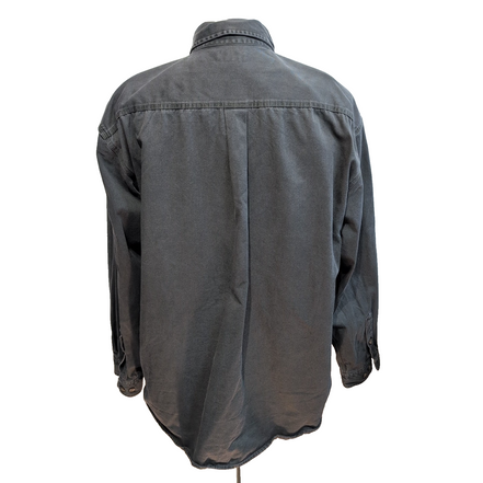 Chemise Carhartt XL Vert Foncé Coton Épais Workwear Manches Longues