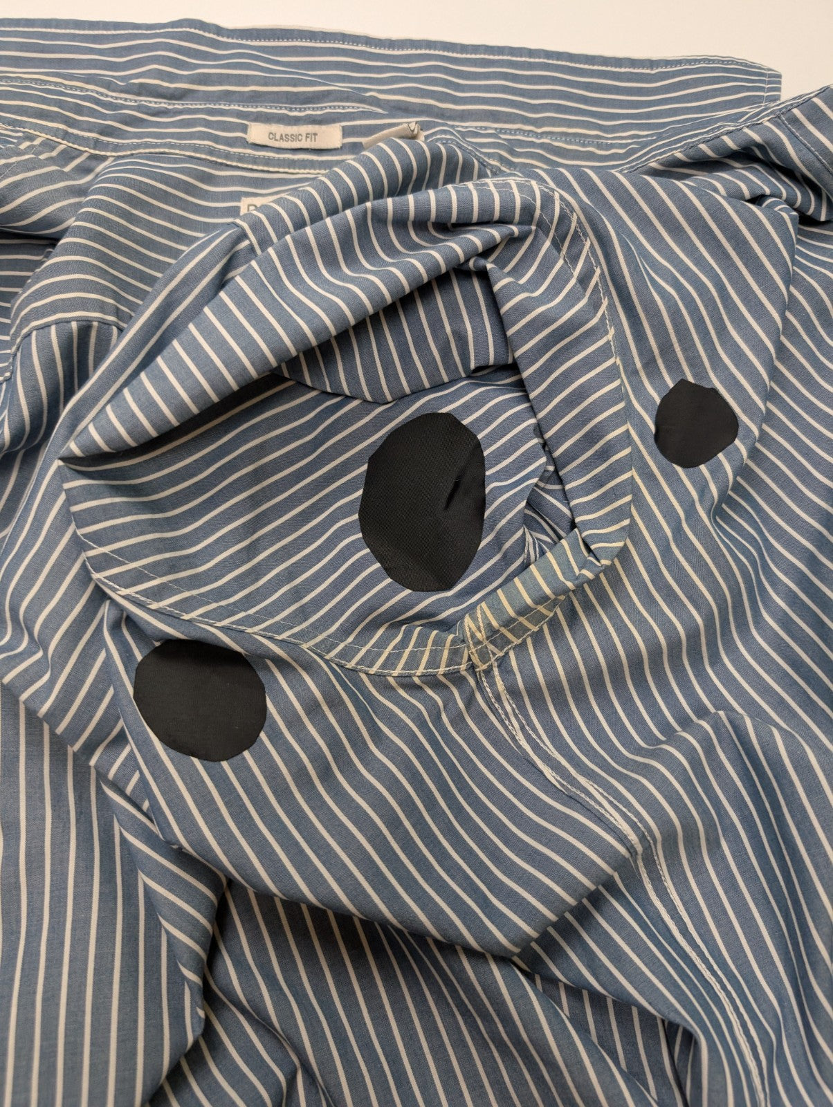Chemise Dockers bleu à rayures taille L #168msch