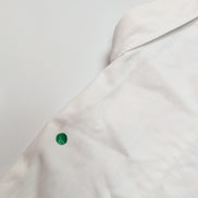 Chemise Nautica XL XXL Blanche Piqué 100% Coton 17.5 Poche Unie Manches longues
