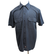 Chemise Dickies M Bleu Marine Workwear Manches Courtes 2 Poches Logo