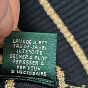 Pull Ralph Lauren (Lauren) Femme S Col Roulé Noir Doré Boutons Métal Chic 🏷️