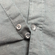 Chemise Old Navy XL Lin Coton Noir Uni Manches Longues Excellent État