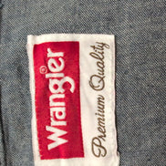Chemise Wrangler Manche Courte Bleu Aspect Jean Taille 3XL Deux Poches