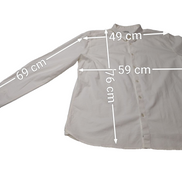 Chemise blanche unie manches longues stretch homme Firefly taille XXL