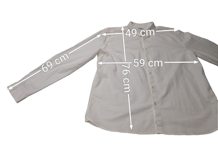 Chemise blanche unie manches longues stretch homme Firefly taille XXL