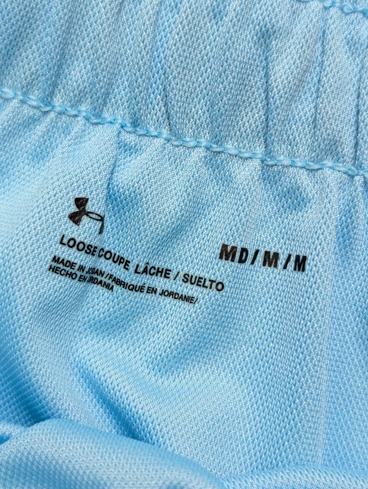 Short Under Armour Bleu Ciel Coupe Lâche - Femme Taille M