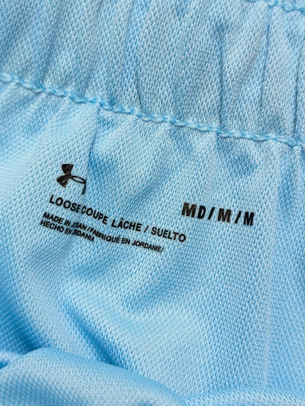 Short Under Armour Bleu Ciel Coupe Lâche - Femme Taille M