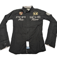 Chemise La Martina x Porsche Noire Stretch - Taille S (Coupe ajustée)