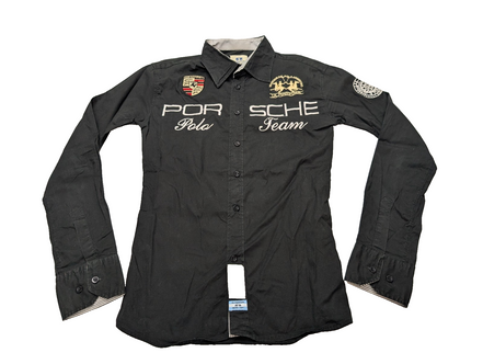 Chemise La Martina x Porsche Noire Stretch - Taille S (Coupe ajustée)