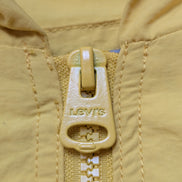 Blouson Levis Homme L Coupe-Vent Nylon Capuche Jaune Bleu Marine Veste Fine Neuf