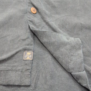 Chemise hawaïenne Tommy Bahama Original Fit LG noire 100% soie gaufrée