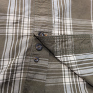 Chemise Carhartt Relaxed Fit 2XL Carreaux Kaki Manches courtes Poche Stylo