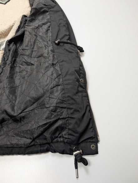 Veste Longue femme LEVI'S Noire Doublée Sherpa Fourrure - Taille XL