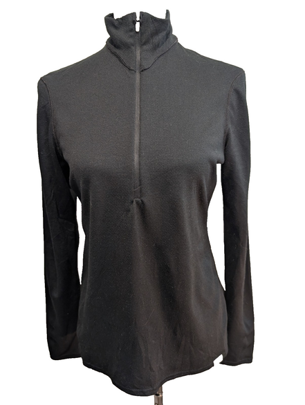 Sweat Patagonia Femme Polartec Noir Col Zippé - Taille M