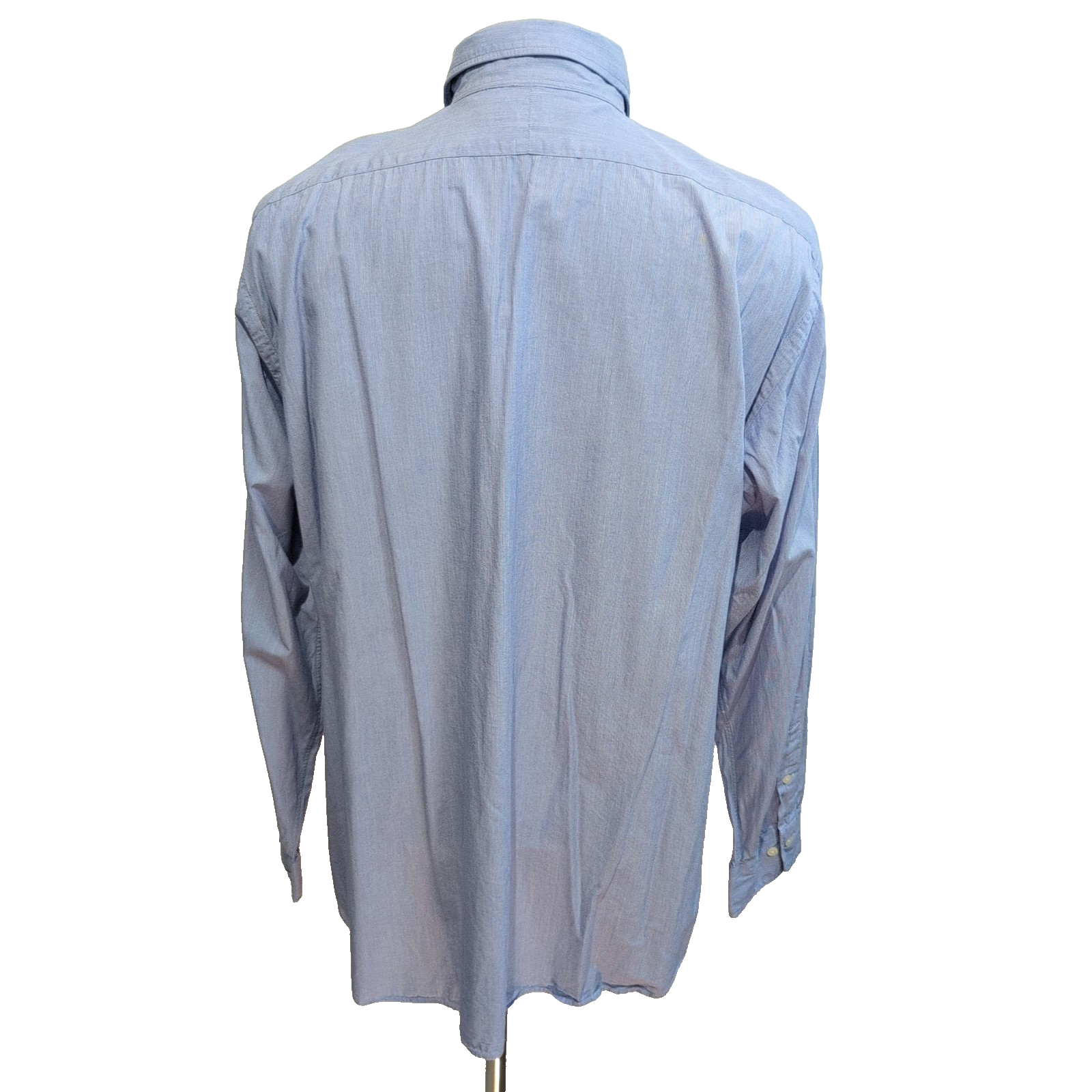 Chemise Polo Ralph Lauren Andrew XL Bleu Clair Poche Sans Logo manches longues