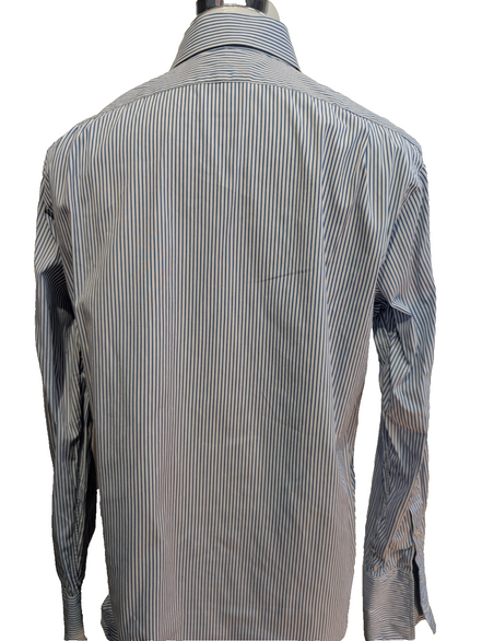 Chemise Polo Ralph Lauren Shirt L XL Regent Custom Fit Rayée Poignets Mousquetai