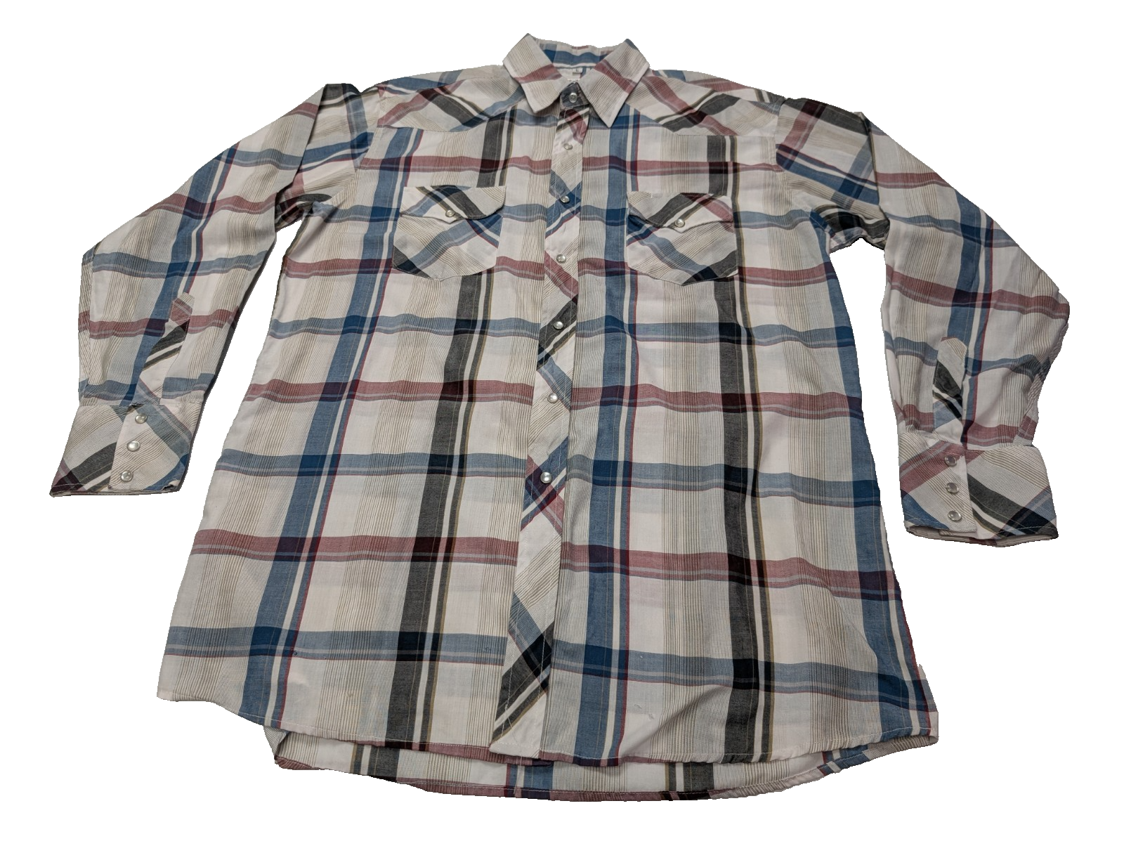 Chemise Corral West Ranch Wear cow-boy western à carreaux taille L