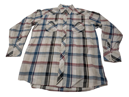 Chemise Corral West Ranch Wear cow-boy western à carreaux taille L