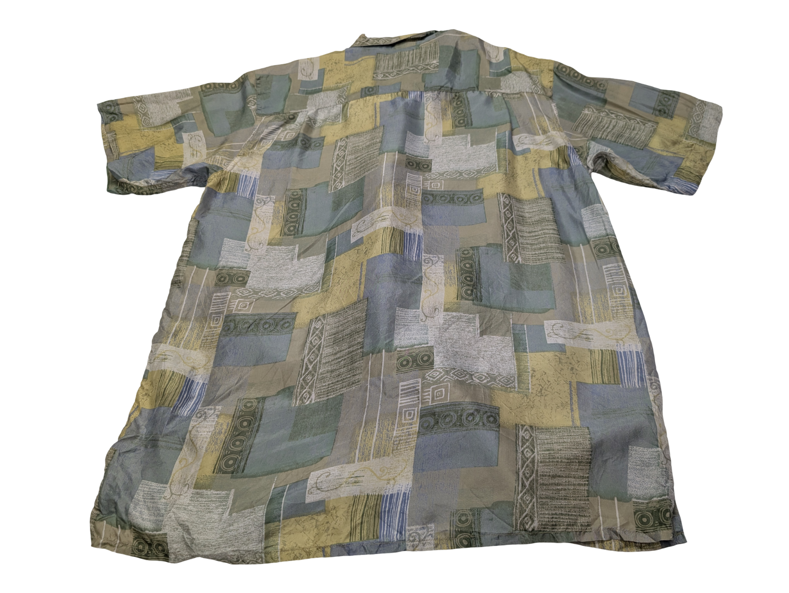 Chemise soie hawaïenne Perry Richards manches courtes taille M