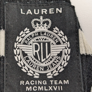 Pull Lauren Ralph Lauren Femme Rayé Noir et Blanc Col Zippé Taille S