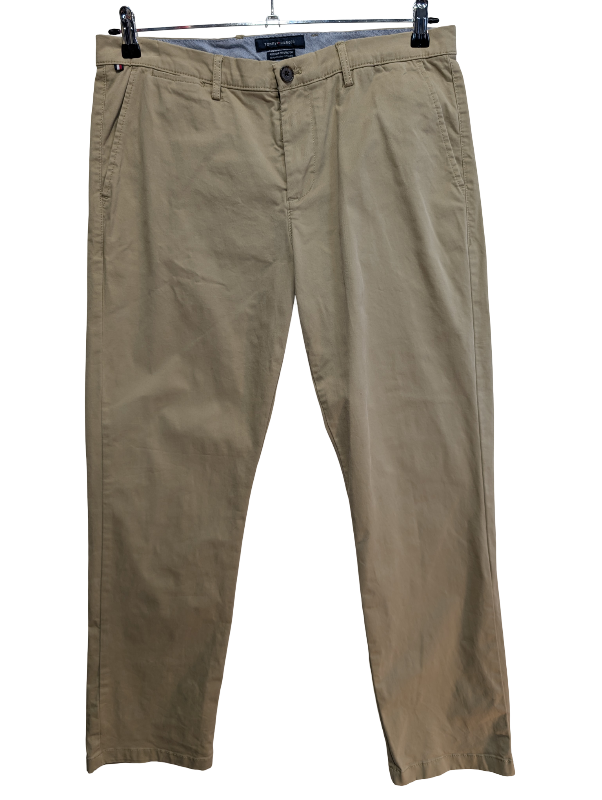 Pantalon chino Tommy Hilfiger stretch crème taille W33xL30 #28ct