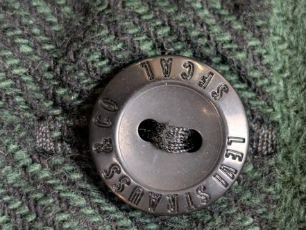 🔥 Chemise LEVI'S Flanelle Épaisse à Carreaux Vert et Noir Manches Longues T.L