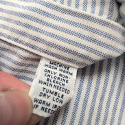 Chemise Ralph Lauren L Classic Fit bleu rayures Oxford manches courtes