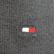 Pull Tommy Hilfiger - Col V - Bleu Marine - Premium Cotton - Taille S