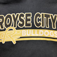 Rare Vintage Hoodie Royse City Bulldogs - Noir - Poche double - Taille S/M