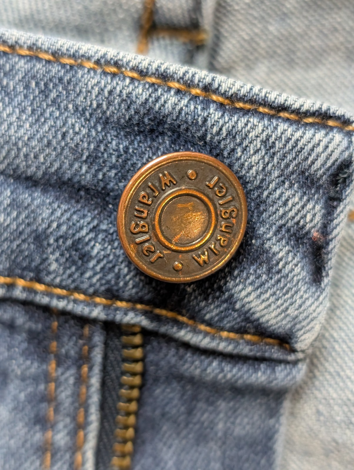 Jean Wrangler Vintage Regular Fit Homme W36 L30 Bleu Denim Stretch Confort
