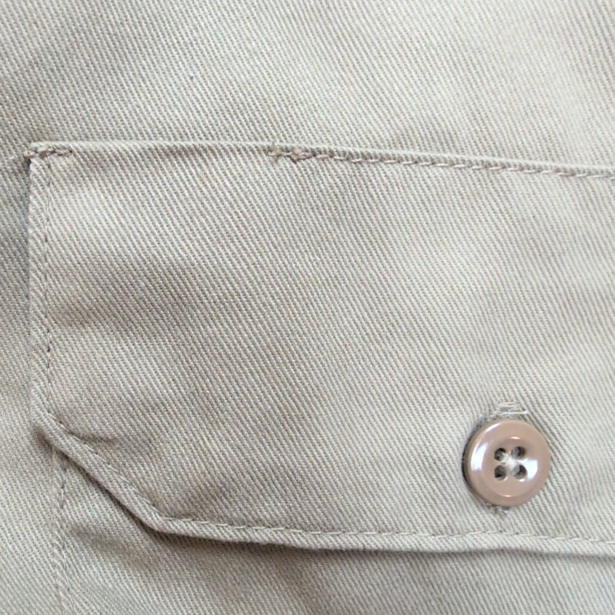 Chemise Dickies Marron Clair Workwear Manches Courtes 2 Poches Taille 2XL