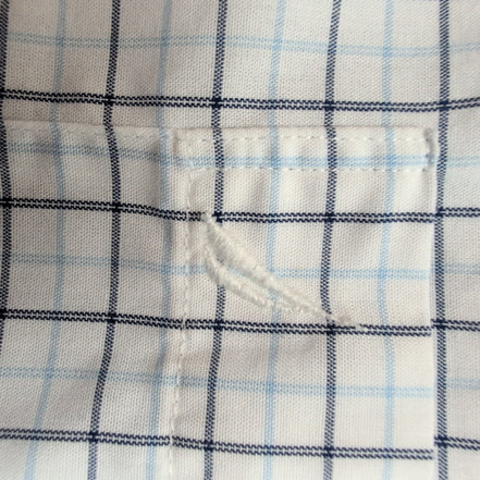 Chemise Nautica Blanche À Carreaux Bleus Slim Fit Manches Longues Taille L