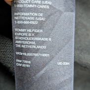 Pull Tommy Hilfiger Homme Col V Noir Coton et Cachemire - Taille XXL