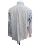 Chemise Tommy Hilfiger Rayures Bleues et Noires Manches Longues 1 Poche - T.L