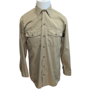 Chemise Dickies S / M Beige Crème 14.5 Coton Polyester Manches Longues