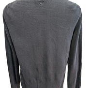 Pull Tommy Hilfiger - Col V - Bleu Marine - Premium Cotton - Taille M