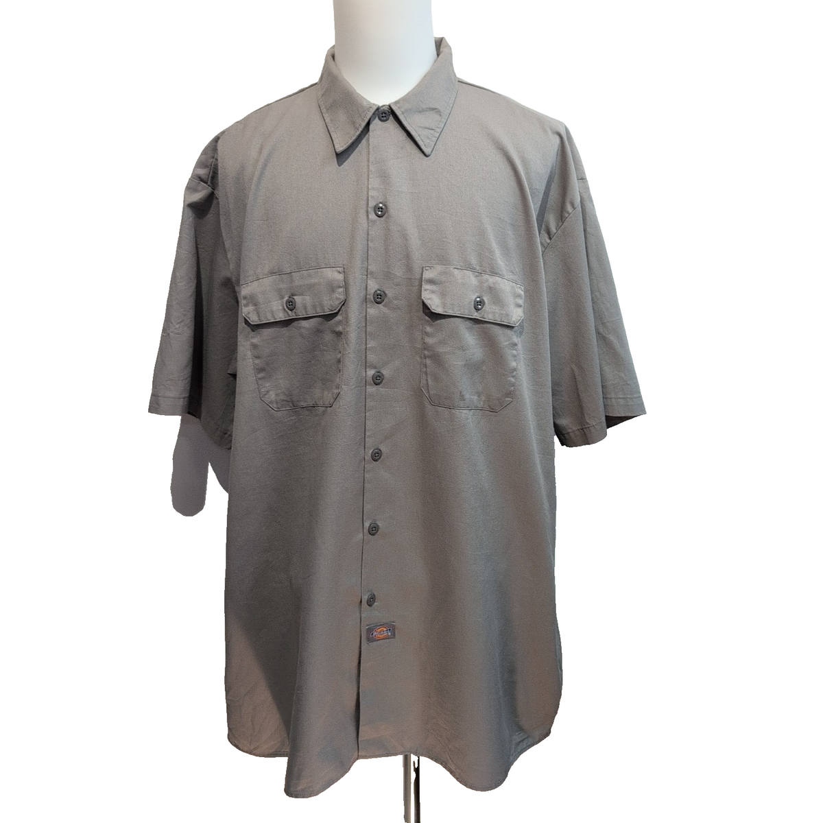 Chemise Dickies 3XL Grise Manches courtes Workwear Made in Mexico 2 Poches