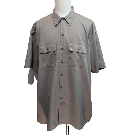 Chemise Dickies 3XL Grise Manches courtes Workwear Made in Mexico 2 Poches