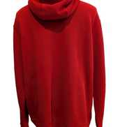 Sweat à Capuche NIKE Homme XL Rouge Logo Brodé DROITE Rare Hoodie Vintage