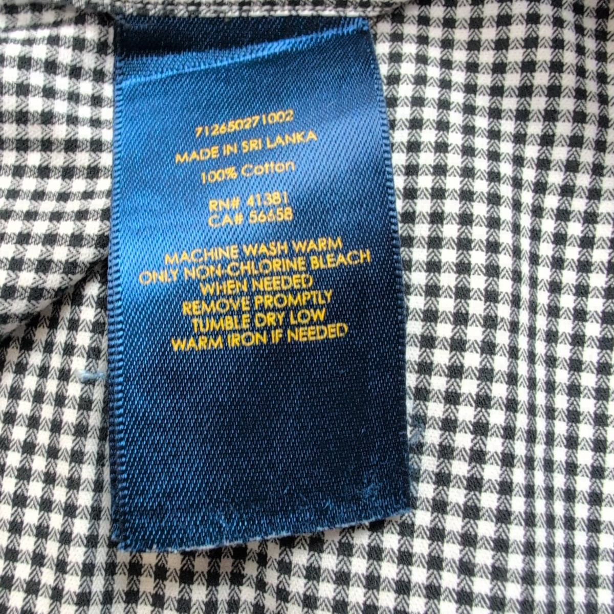 Chemise Polo Ralph Lauren L Noire Carreaux Slim Fit Textured Dobby Shirt