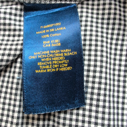 Chemise Polo Ralph Lauren L Noire Carreaux Slim Fit Textured Dobby Shirt