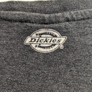 T-shirt Dickies XL Gris Anthracite Col V Poche 100% Coton Vintage