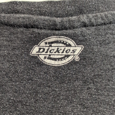 T-shirt Dickies XL Gris Anthracite Col V Poche 100% Coton Vintage