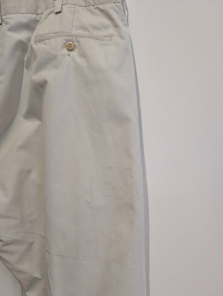 Pantalon chino Polo Ralph Lauren Andrew Pant W38 L32 crème pinces Singapore