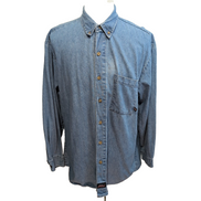 Chemise Dickies XL Jean Bleu 100% Coton Made in Nicaragua manches longues